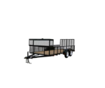 Carry-On Trailer 6-ft x 16-ft Treated Lumber Utility Trailer with Ramp Gate - Image 2