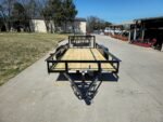 6’4″ x 16 Utility Trailer Double Axle Dovetail With Gate Powder Coated (2) 3500lb Axles - Image 10