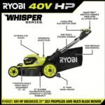 RYOBI 40v Hp brushless 21″ self-propelled AWD dual-blade mower kit - Image 4