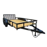 6’4″ x 14 Utility Trailer Powder Coated Dovetail (2) 3500 Axles 7k GVWR