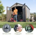Lifetime 8 Ft x 7.5 Ft Outdoor Storage Shed - Image 27