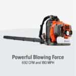 Husqvarna 350BT Gas Backpack Leaf Blower 50.2cc, 692 CFM, 180 MPH - Image 4