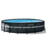 Intex Ultra XTR Frame 18′ x 52″ Above Ground Swimming Pool with Sand Filter Pump, Ladder, Cover, & Maintenance Accessory Kit with Vacuum and Skimmer - Image 9