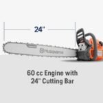 Husqvarna 460 Rancher Gas Chainsaw 24″ 60.3cc 3.6HP, Auto Oil Pump - Image 2