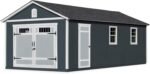 Handy Home Products Manhattan 12×24 Garage Do-it-Yourself Wooden Storage Shed, Does not Include Paint and Roofing Shingles