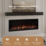 Modern Ember Highmark 60-Inch Smart Linear Electric Fireplace, WiFi & 10-Color Flames - Image 30