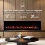 Modern Ember Highmark 60-Inch Smart Linear Electric Fireplace, WiFi & 10-Color Flames - Image 2