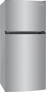 Frigidaire – 13.9 Cu. Ft. Top-Freezer Refrigerator – Brushed Steel - Image 3