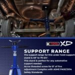 K Tool 2 Ton Under Hoist Jack Stand - Image 6