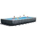 Intex 24ft x 12ft x 52in Ultra XTR Frame Rectangular Swimming Pool Set with Sand Filter Pump, Ladder, Ground Cloth, Cover and Robot Vacuum - Image 7