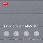 Keter Manor 4×6 Resin Outdoor Storage Shed Kit-Perfect to Store Patio Furniture, Garden Tools Bike Accessories, Beach Chairs and Lawn Mower, Grey & White - Image 7