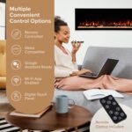 Modern Ember Highmark 60-Inch Smart Linear Electric Fireplace, WiFi & 10-Color Flames - Image 14