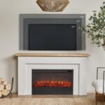 Real Flame Malie 68″ Electric Fireplace with Mantel & Remote Control - Image 5