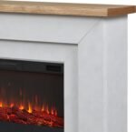 Real Flame Malie 68″ Electric Fireplace with Mantel & Remote Control - Image 6