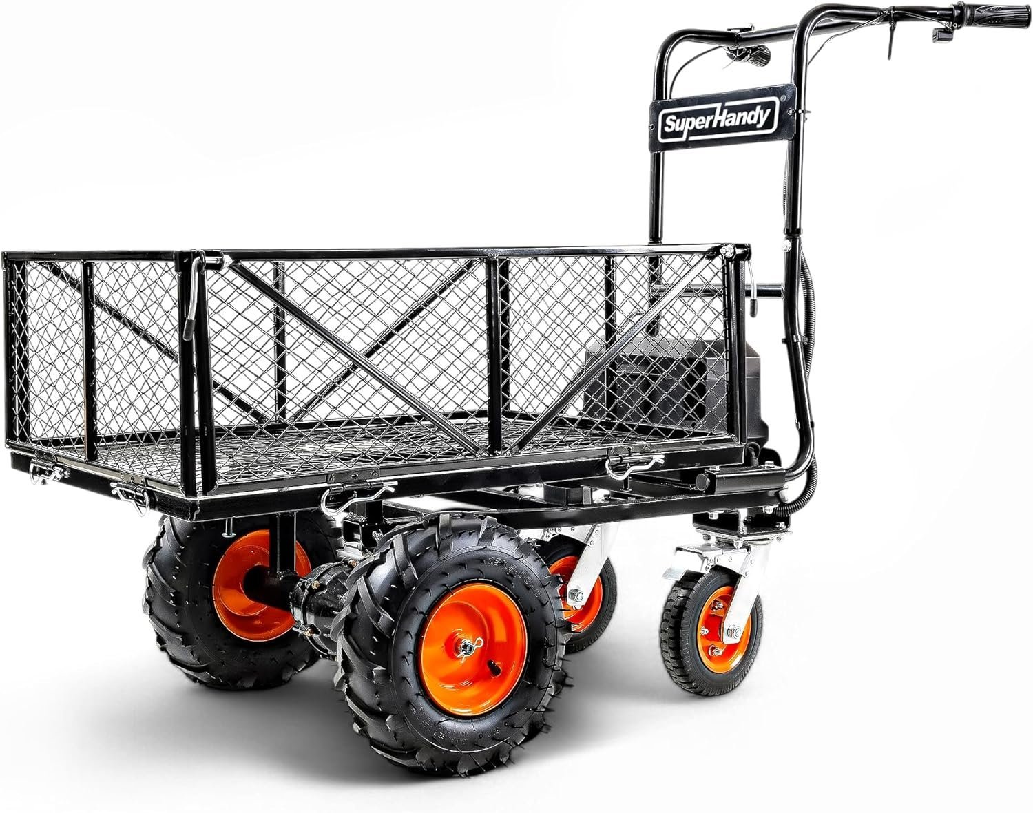 SuperHandy 48V Electric Power Wagon Utility Cart, 660 lb Load, 1000 lb Hauling Capacity