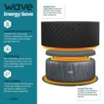 Wave Atlantic 4-Person Round inflatable Hot Tub with integrated Heater and Aquajet Massage System - Image 5