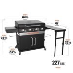 Blackstone 36-in Culinary Cabinet Griddle with Side Table: Versatile Outdoor Cooking in Stainless Steel - Image 11