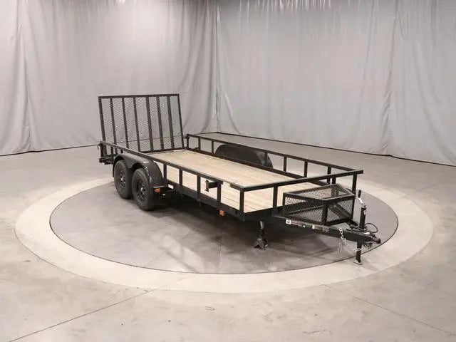 6×16 Heavy-Duty Tandem Axle Utility Trailer – 2025 Steel Frame with Wood Deck