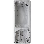 Canadian Spa Co 17 – Person 73 – Jet Acrylic Rectangular Hot Tub with Ozonator and Built-In Speaker in Sterling Silver, Walnut - Image 2