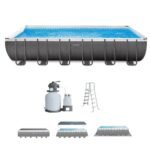 Intex 24′ x 12′ x 52″ Rectangular 26363EH Ultra XTR Frame Swimming Pool Pump