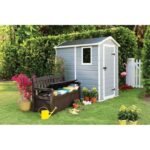 Keter Manor 4 ft. W x 6 ft. D Vertical Resin Outdoor Storage Shed Ideal For Patio - Image 2