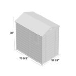 Keter Manor 4 ft. W x 6 ft. D Vertical Resin Outdoor Storage Shed Ideal For Patio - Image 14