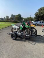 Stand, Store or Roll Ride-Up 3-Rail Motorcycle Trailer - Image 15