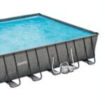 Summer Waves 32ft x 16ft x 52in Rectangle Frame Above Ground Swimming Pool Set - Image 6