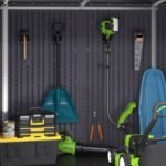 Suncast Modernist® 8 ft. x 7 ft. Dual Barn Door Storage Shed - Image 4