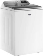 Maytag 5.3 Cu. Ft. High Efficiency Smart Top Load Washer with Extra Power Button – White - Image 2