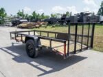 5×12 Powder Coated Dovetail Utility Trailer 3500lb Axle - Image 4