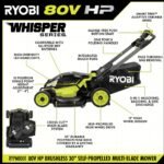 RYOBI 80v Hp brushless 30″ self-propelled dual-blade lawn mower kit - Image 14