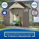 Cascade 7 ft. W x 4 ft. D Plastic Storage Shed - Image 6