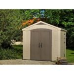 Factor 8 ft. W x 6 ft. D Plastic Storage Shed - Image 3