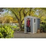 Keter Manor 4 ft. W x 6 ft. D Vertical Resin Outdoor Storage Shed Ideal For Patio Installation Included - Image 10