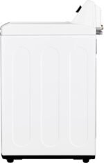 LG – 5.5 Cu. Ft. Smart Top Load Washer with TurboWash3D – White - Image 4