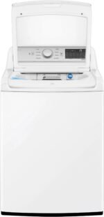 LG – 5.5 Cu. Ft. Smart Top Load Washer with TurboWash3D – White - Image 13