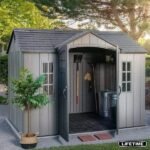 Lifetime 10ft x 8ft Rough Cut Outdoor Storage Shed - Image 2