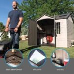 Side 10 ft. W x 8 ft. D Plastic Storage Shed - Image 11