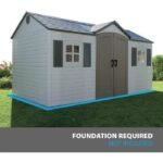 Side Entry 15 ft. W x 8 ft. D Plastic Storage Shed - Image 4