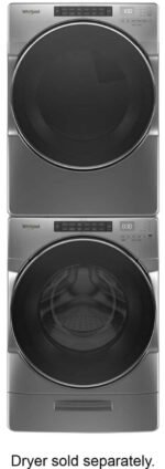 Whirlpool – 4.5 Cu. Ft. High Efficiency Stackable Front Load Washer with Steam and Load & Go XL Dispenser – Chrome shadow - Image 6
