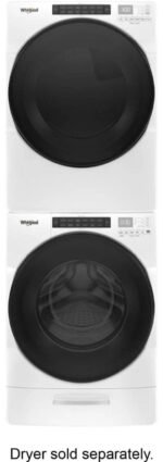 Whirlpool – 4.5 Cu. Ft. High Efficiency Stackable Front Load Washer with Steam and Load & Go XL Dispenser – White - Image 12