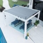 Windham 12 Ft. W x 10 Ft. D Steel Pergola with Canopy