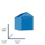 Arrow 10 ft x 14 ft Lexington Galvanized Steel Storage Shed - Image 2