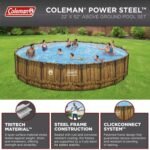 Coleman Power Steel 22′ x 52 Round Above Ground Pool Set - Image 6